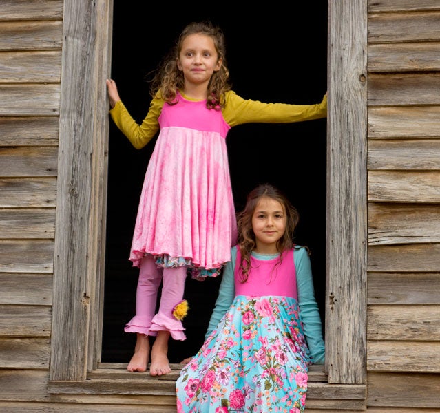 Magic Garden Twirly Dress REVERSIBLE Spinning Tales